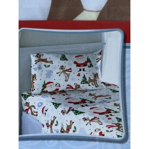 RUDOLPH The Red-Nosed Reindeer TWIN  Size Sheet Set Holiday Christmas NEW - Picture 7 of 11